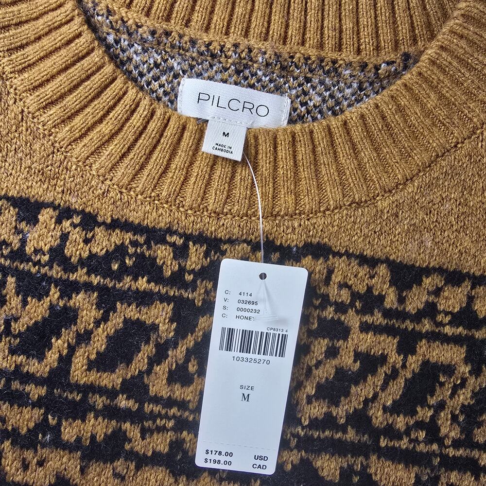 NWT Pilcro x Anthropologie Tiger Icon Wool Blend Sweater. Size XL. Retails $178 - Picture 9 of 10